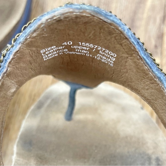 Dansko Jeweled Suede Pamela Wedge Sandals - Picture 6 of 7